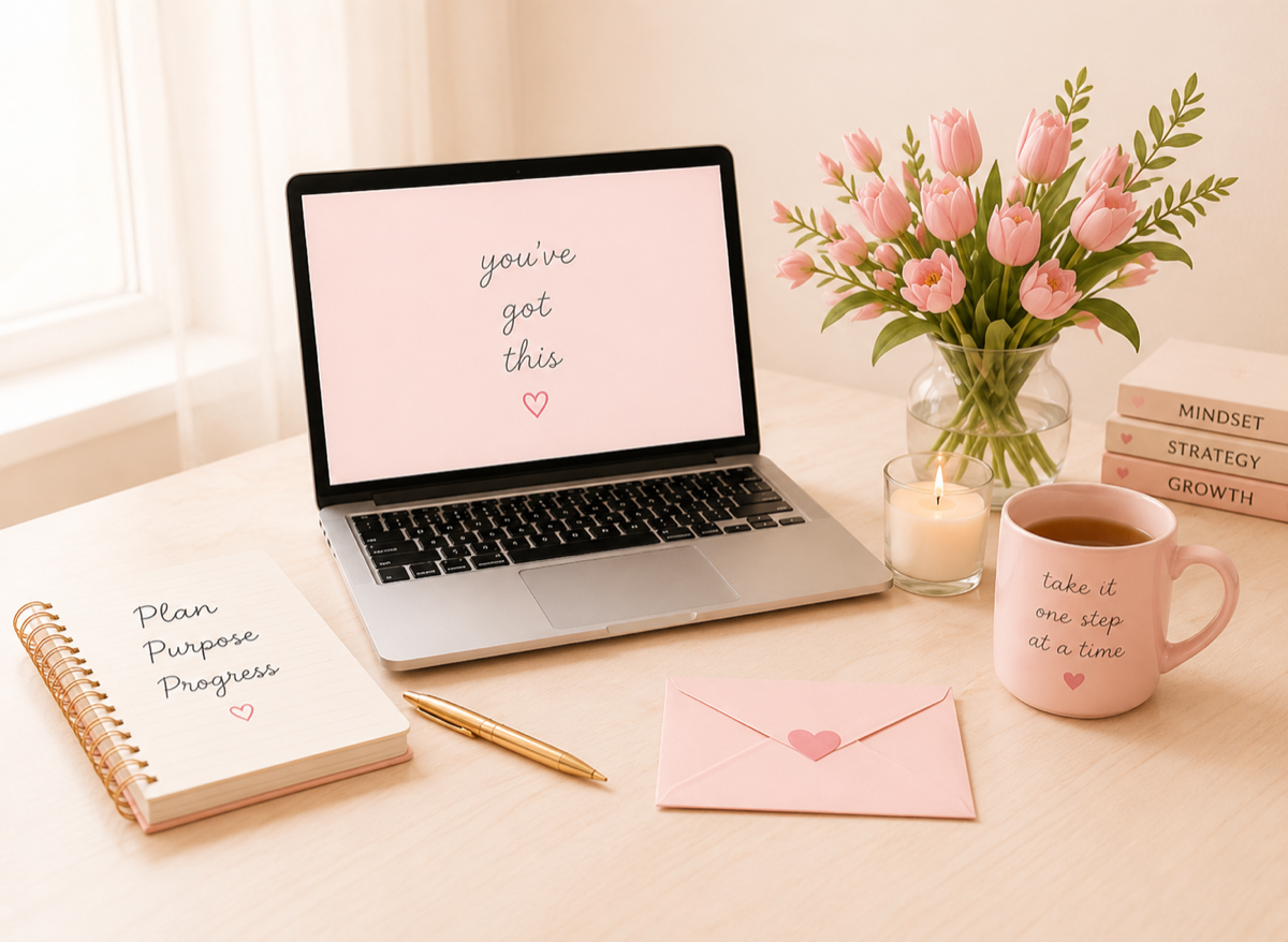 Laptop showing "you